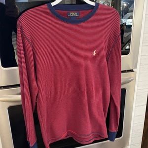 Men’s long sleeve crew neck striped top